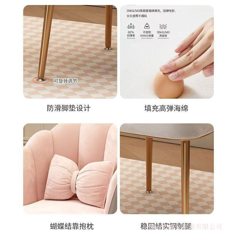 Silla de comedor de madera maciza simple y cómoda silla de estudio taburete silla de dormitorio de niñas silla de maquillaje