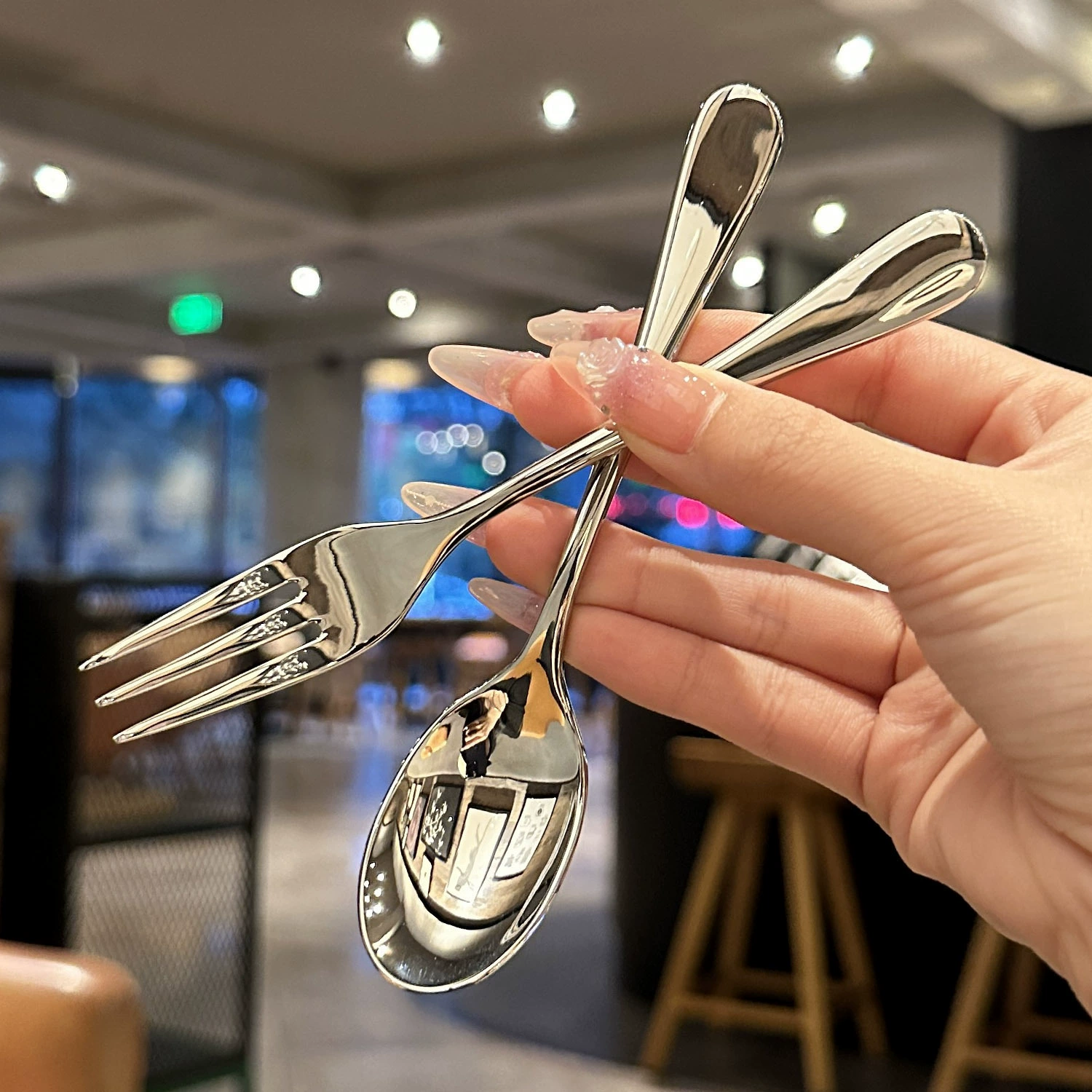 Как классическая модель может не выглядеть хорошо! Десертная ложка из нержавеющей стали 316, вилка для торта, закусок, кофейная ложка