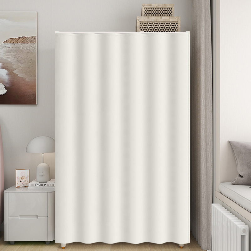 Solid Color Wardrobe Bookcase Shoe Cabinet Cover Curtain, Doorless Cabinet Door Curtain, Kitchen Shelf Dustproof Cloth, Miscellaneous Cover-Up Curtain