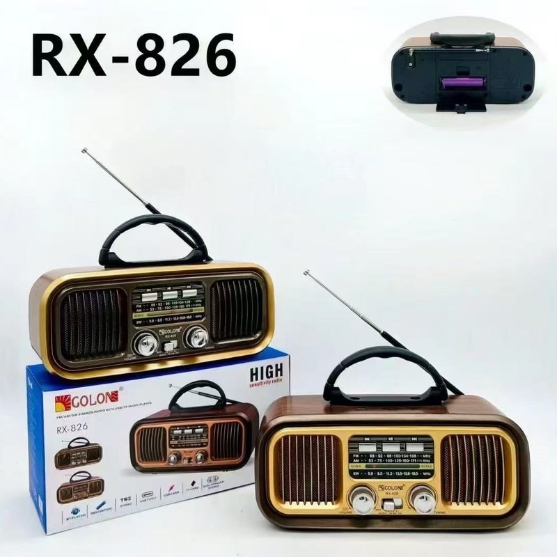 RX-826S レトロ Bluetooth スピーカー屋外ソーラー充電ボードポータブル FM ラジオオーディオ外国貿易|undefined