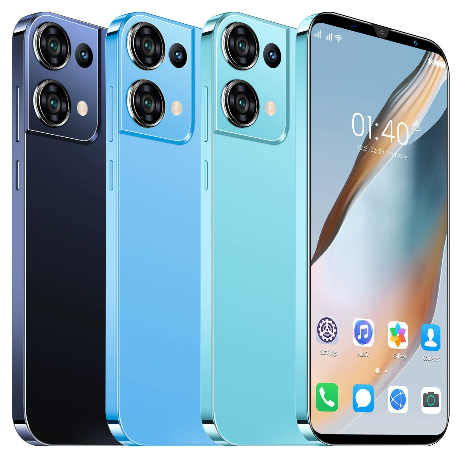 Смартфон Rino9 Rino8 Pro, Android, мульти-регион EU/US/UK/AU, цвета: чёрный/зелёный/синий/золотой
