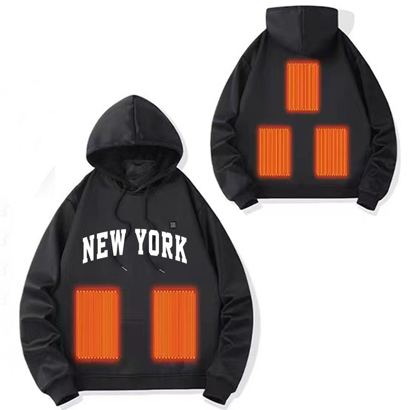 Heated Hoodie Women's Men's Winter Heated Constant Temperature Five-Zone Heating Casual Printed Electric Heater Hoodie Heated Hoodie Women's Men's Winter Heated Constant Temperature Five-Zone Heating Casual Printed Electric Heater Hoodie