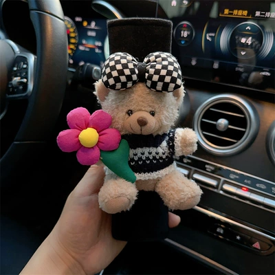 Shoulder Cover Car Safety Belt: Seat belt shoulder pad - cute-bear-style-6-seat-belt-shoulder