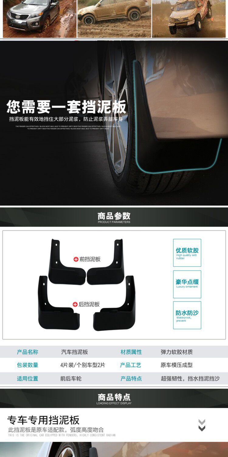 Specifically designed for the Changan Suzuki Vitara car fenders, new Vitara fender modification parts