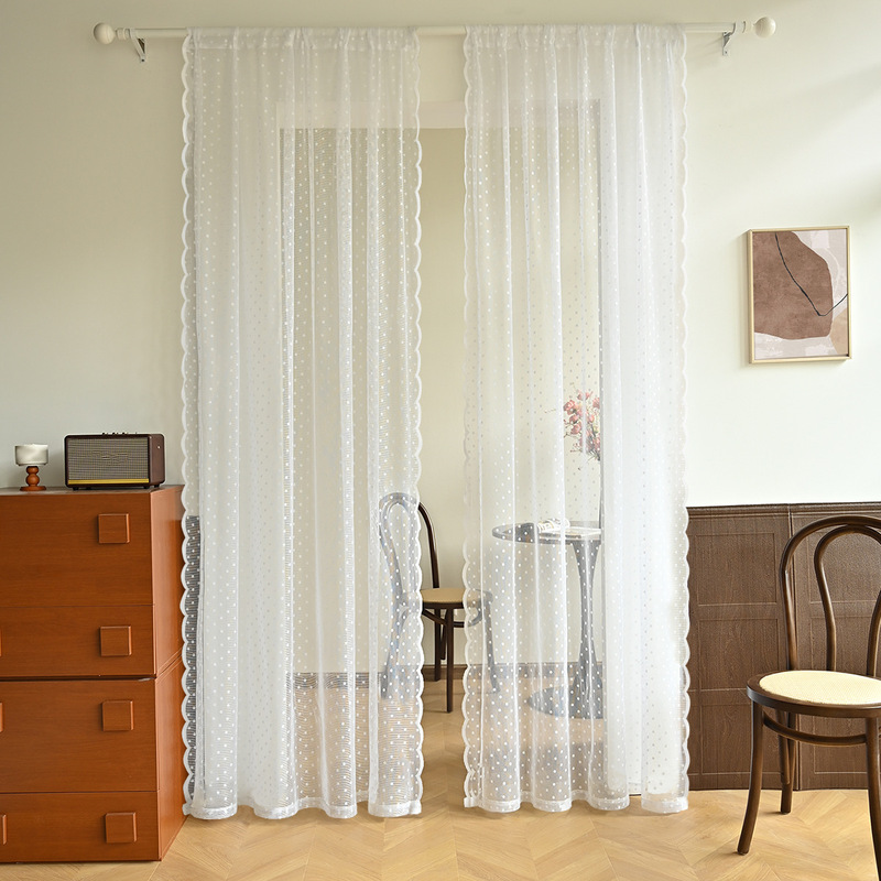 1Pc Dotted Yarn Curtain Rod Finished Curtain Yarn Simple Style Yarn Curtain Rod No-Drill Partition Pastoral Door Curtain 1Pc Dotted Yarn Curtain Rod Finished Curtain Yarn Simple Style Yarn Curtain Rod No-Drill Partition Pastoral Door Curtain