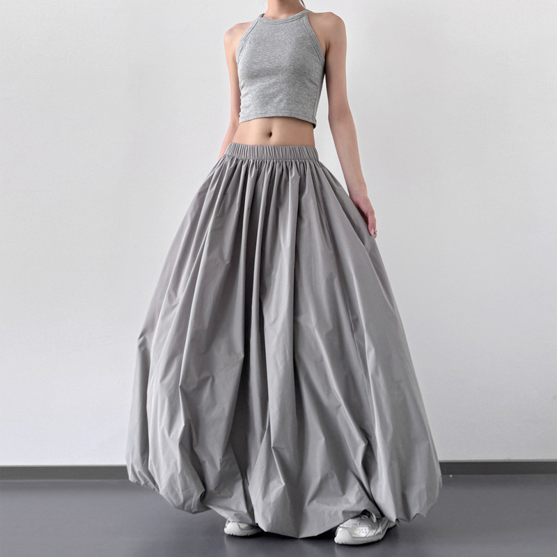 Summer New 2025 Skirt for Women, Super Good-Looking and Versatile Bud Skirt, Sports Long Skirt, High-Waisted A-Line Mid-Length Skirt