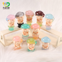 透明柱天使リリスDIY潮游萌粒樹脂工芸品小物玩具キーホルダー卸売り