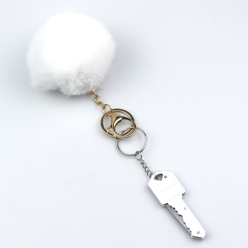 Fashion Key Metal Pom Poms Bag Pendant 1 Piece display picture 13