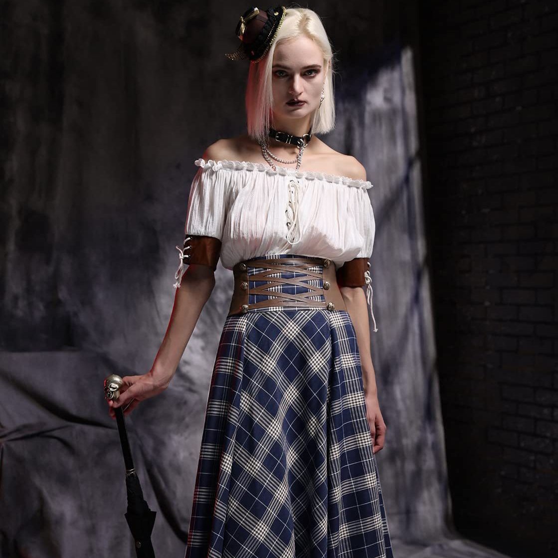 2023 new PARTY European and American short -sleeved female Renaissance medieval top 2