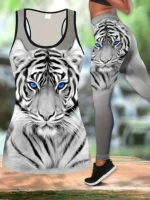 Одежда для йоги, леггинсы, комплект, спортивный костюм, 3D цифровая печать