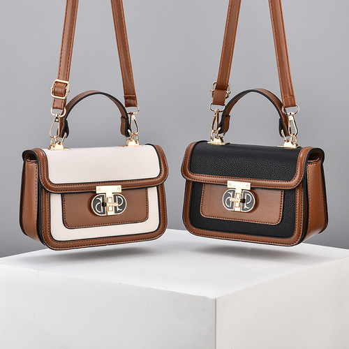 2024 this year's niche square bag women's new fashion texture women's shoulder crossbody bag manufacturer one-piece drop shipping