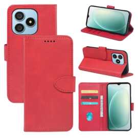 适用凌度blackview shark 9 5G小牛皮前扣color 6磁吸手机皮套