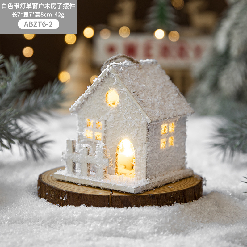 Hong Kong Heng decoración de Navidad escritorio LED blanco casa decoración árbol de Navidad colgante decoración diseño creativo
