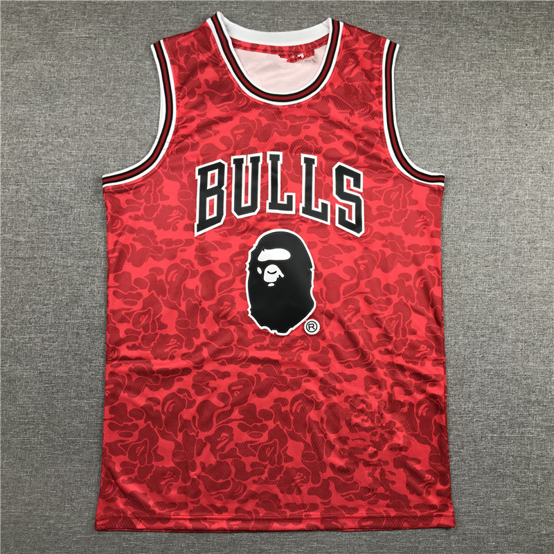 Cross-Border Bulls Team 23 # Jordan jersey embroidered retro comfortable monkey bull 93 red basketball jersey Cross-Border Bulls Team 23 # Jordan jersey embroidered retro comfortable monkey bull 93 red basketball jersey