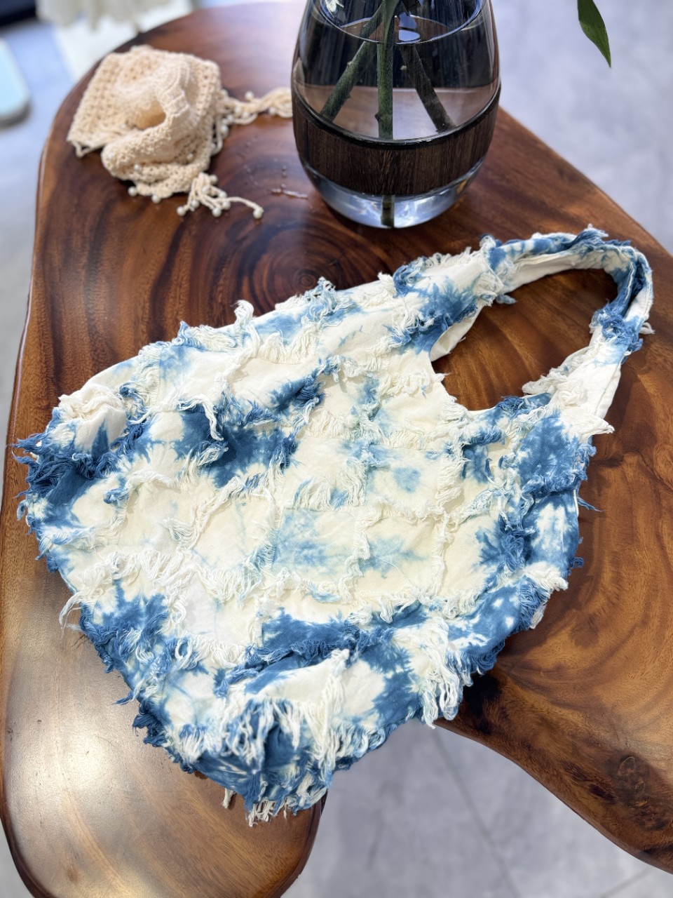 Tie Dye Cosmetic Pouch Travel Makeup Storage Bag Boho Chic Style_voghion.com
