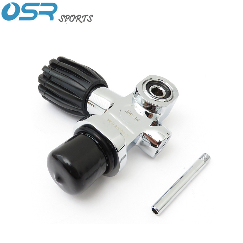 Buceo 3/4-14NPS 3000PSI 250bar válvula de cilindro tipo K válvula de cilindro Din York de doble uso