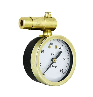 Mechanical Pointer Tire Pressure Gauge Scale Dial with Deflation Switch Car Tire French Tire Pressure Gauge (Air pressure gauge/tire pressure gauge) - gs12-zb