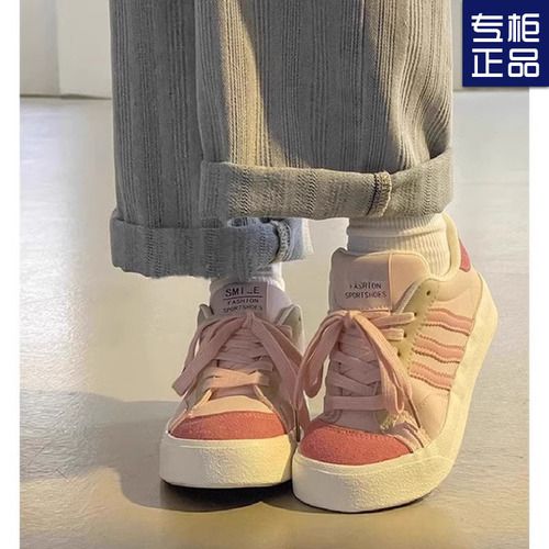 Women's white sneakers, Instagram trendy, versatile, niche, 2024 spring and autumn new student casual platform shoes