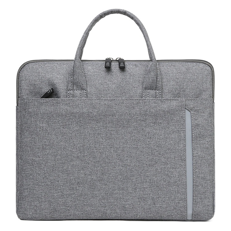 New Business Laptop Bag Gift Custom Printed logo Simple Texture Laptop Bag for Men and Women