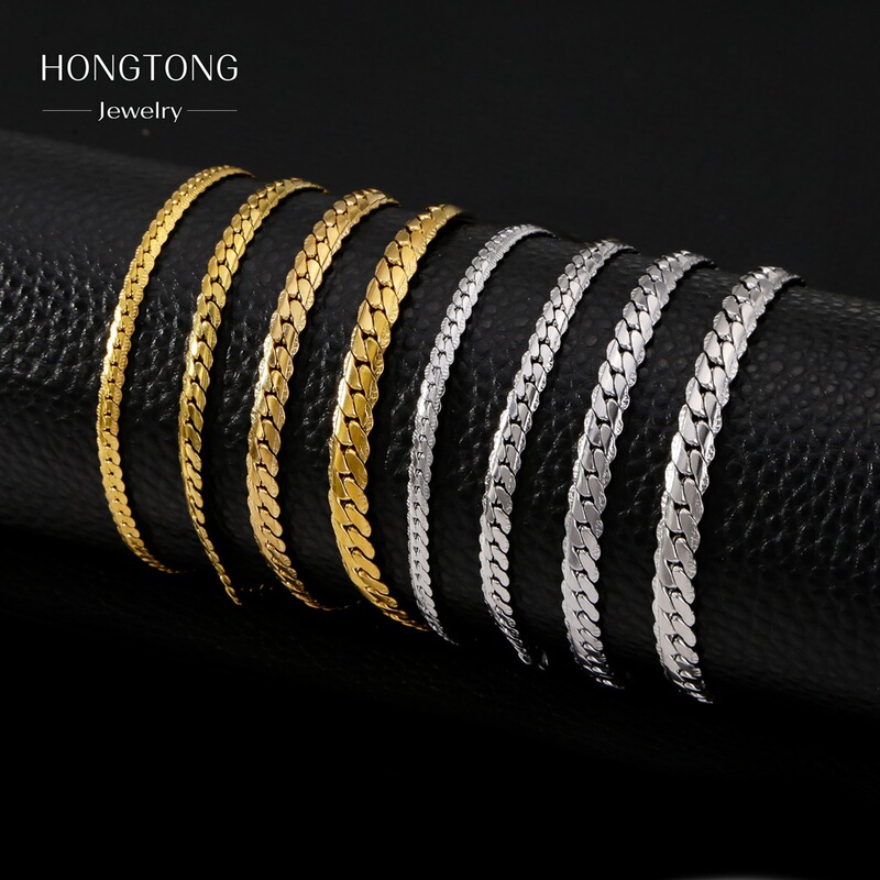 European and American Encrypted Nk Embossed Bracelets That Do Not Fade, Niche Stylish, Electroplating, Unisex Trendyy Jewelry Wholesale European and American Encrypted Nk Embossed Bracelets That Do Not Fade, Niche Stylish, Electroplating, Unisex Trendyy Jewelry Wholesale
