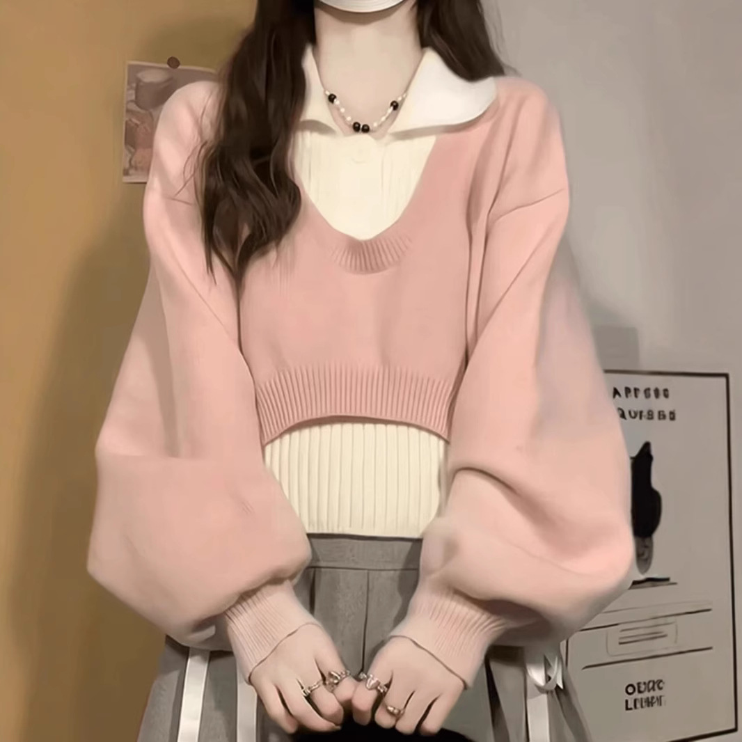 Fuchsia autumn sweater