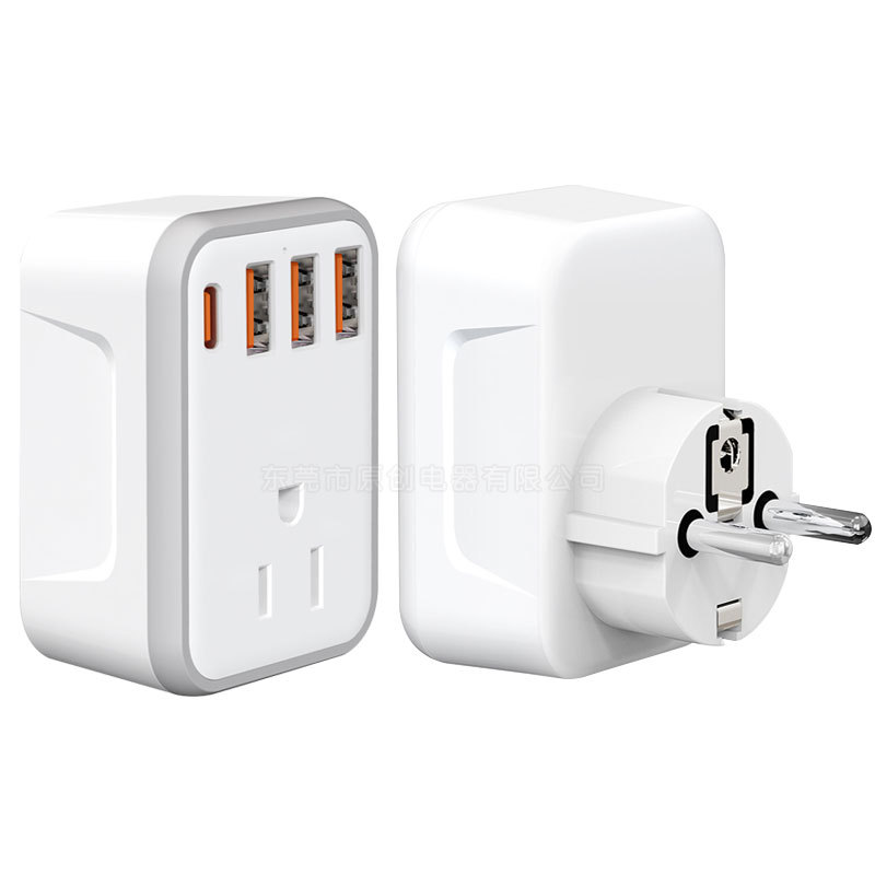 美规转德规插头 美式转欧式插头 美标转英标插头美标转美标转换器