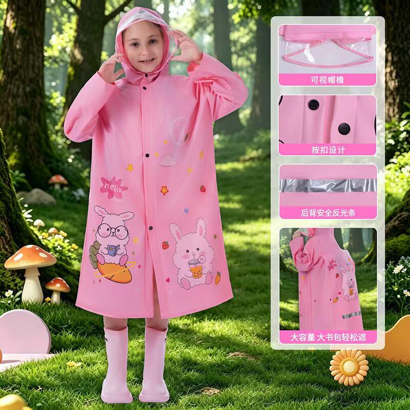 Clearance sale: Cartoon raincoats with backpack compartments for baby girls, kindergarten students, and elementary school students Clearance sale: Cartoon raincoats with backpack compartments for baby girls, kindergarten students, and elementary school students