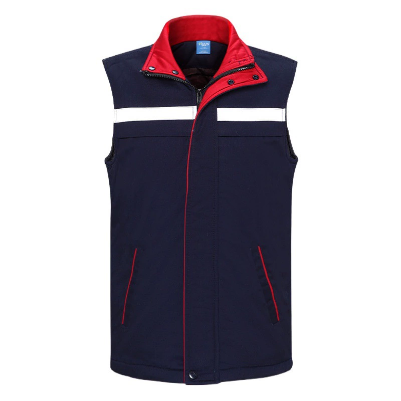 Зимняя рабочая одежда хлопковый жилет с индивидуальным принтом и вышивкой Мужская и Женская рабочая одежда хлопковый жилет верфь авторемонтный утолщенный жилет