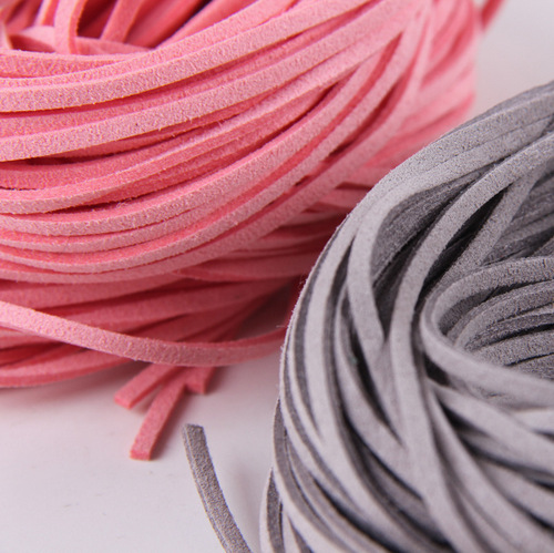 Korean deerskin rope flower ribbon bouquet strap suede velvet strap DIY decorative floral packaging materials