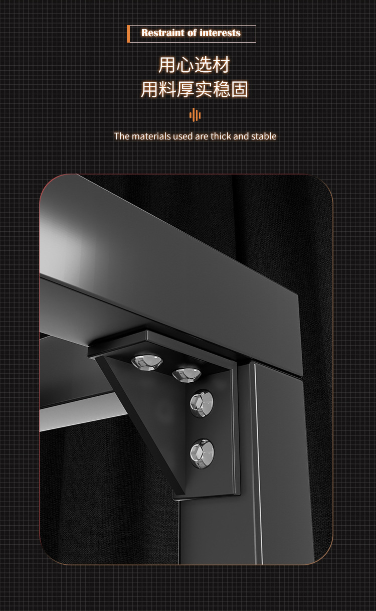 Jiuai Large Metal Furniture SM Bondage Set with PU and Alloy Restraint Frame — detail image 19