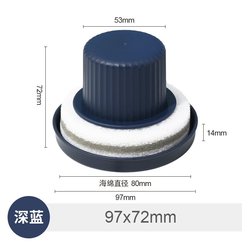 Cepillo de esponja de bandeja de diseño propio cepillo de limpieza de lavabo cepillo de lavado de fregadero de baño cepillo de bañera de encimera