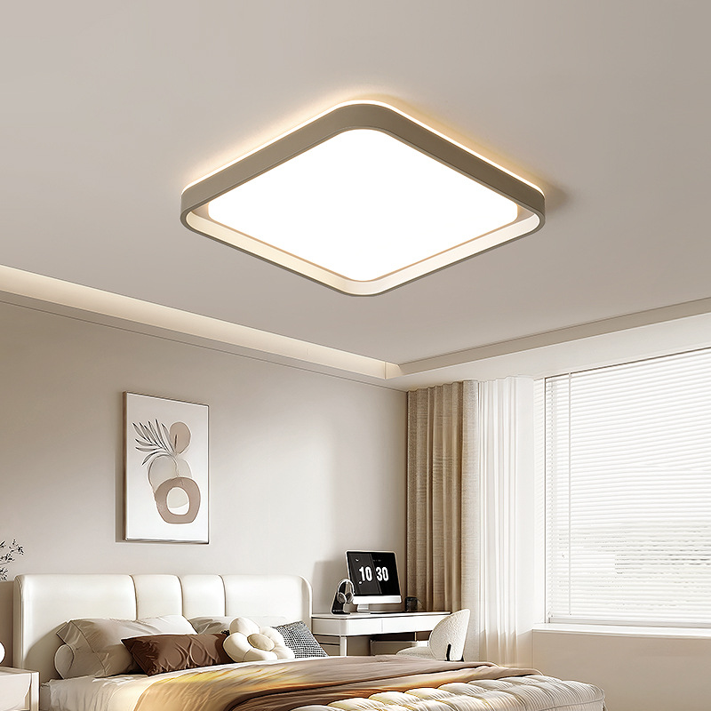 [Selección estricta] lámpara de techo minimalista de espectro completo lámpara de dormitorio de protección de ojos moderna ventilador de techo paquete de lámparas inteligentes para toda la casa