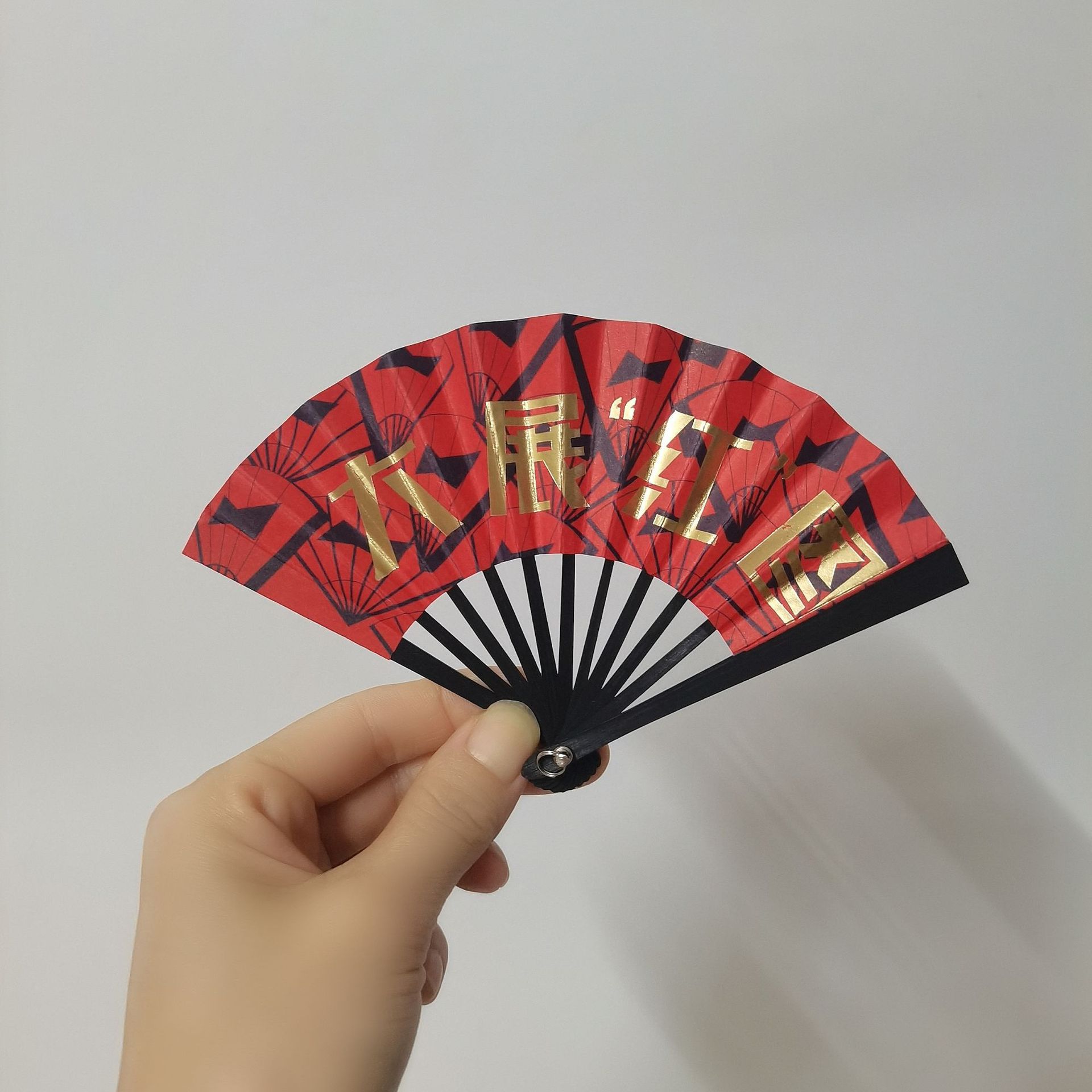 新品2.5寸掌心扇迷你袖珍小折扇便携装饰道具空白扇文玩文创摆摊