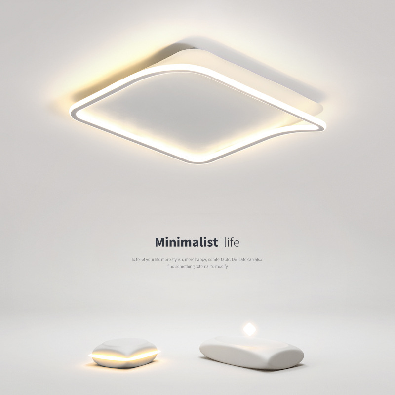 久度 主卧室灯现代简约创意造型北欧极简卧室灯天猫精灵智能吸顶