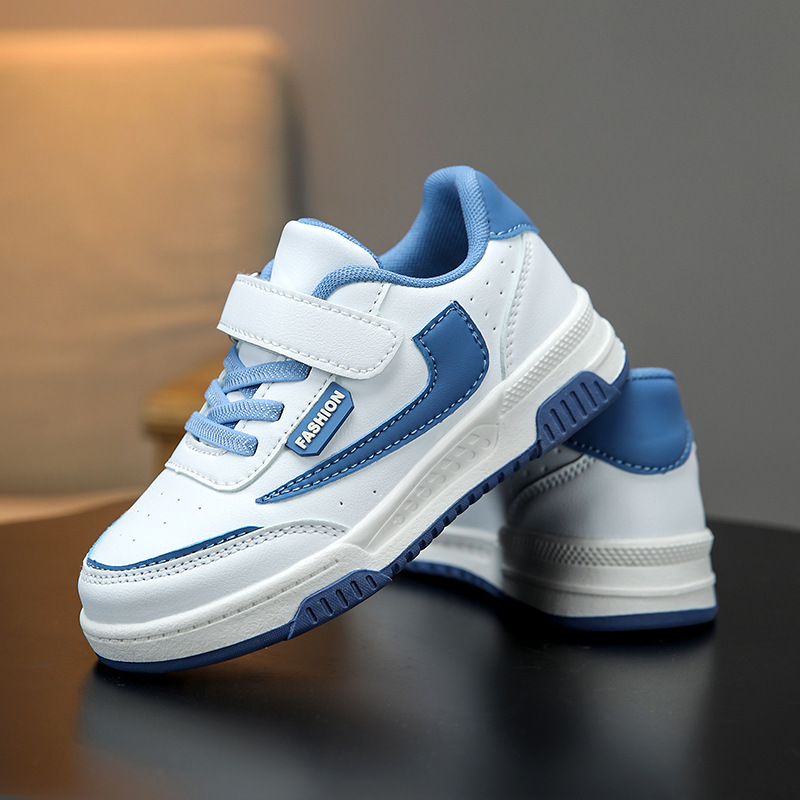 25 años de moda nuevos zapatos de cuero para niños de primavera y otoño para niños estudiantes de moda zapatos deportivos transpirables casuales para hombres y mujeres