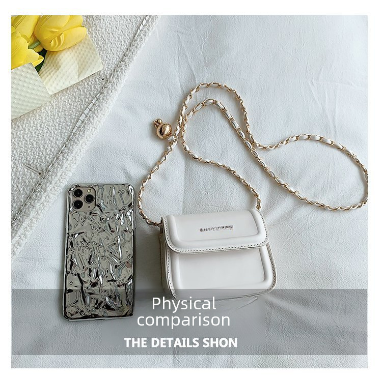 Mini borsa in stile coreano da donna, estate 2022, nuova borsa a tracolla semplice alla moda, trama, piccola borsa quadrata casual alla moda_voghion.com