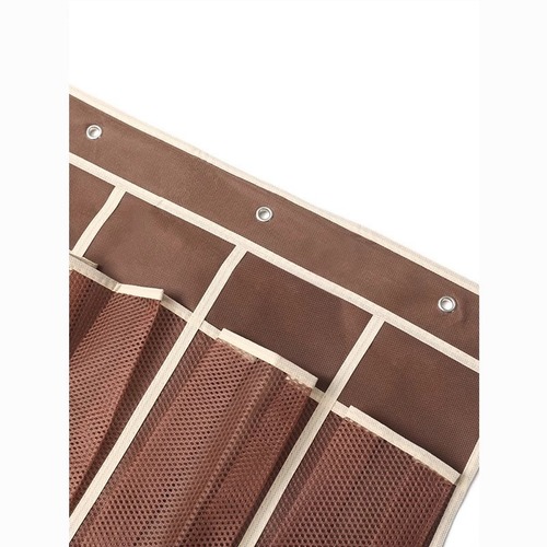 24-grid non-woven fabric bedroom multi-functional hanging bag storage bag for girls' dormitory, door-hanging shoe bag, wearable shoe storage