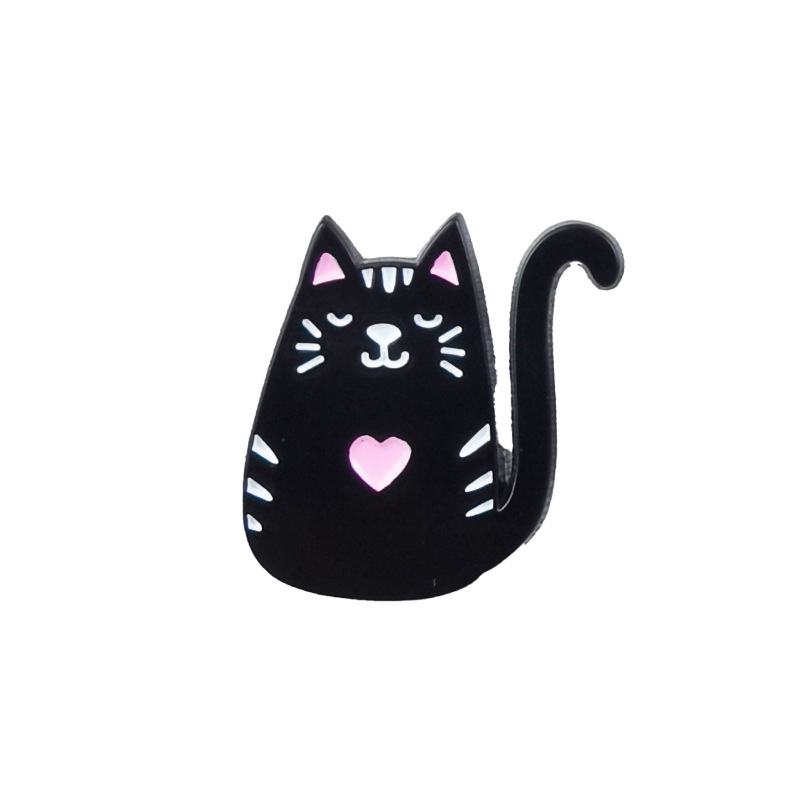 漫画笑顔猫シリーズ合金ブローチかわいい動物服バッグアクセサリー男性と女性のカップルバッジ卸売|undefined