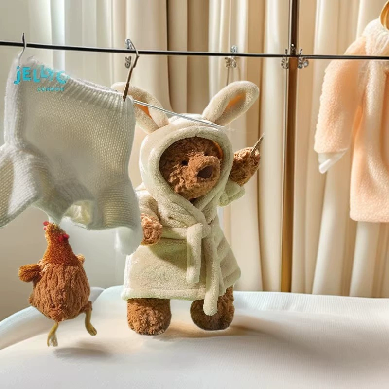 Мягкая игрушка Jellycat Барселоро мишка в халате подарок