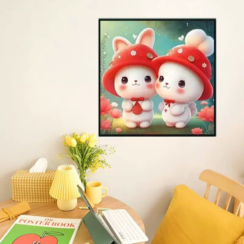 Productos genuinos Mona Lisa real Cruz puntada lindo conejo bebé nuevo hilo de dibujos animados bordado sin gancho 49 color completo bordado
