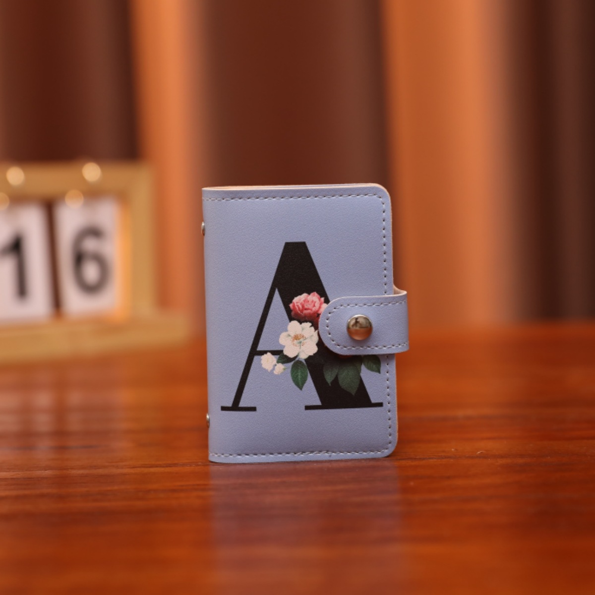 Nuevo elemento alfabético impreso pequeño paquete de tarjetas múltiples tarjeta de banco conjunto de tarjetas paquete de identificación carpeta de tarjetas simple almacenamiento de licencia de conducir