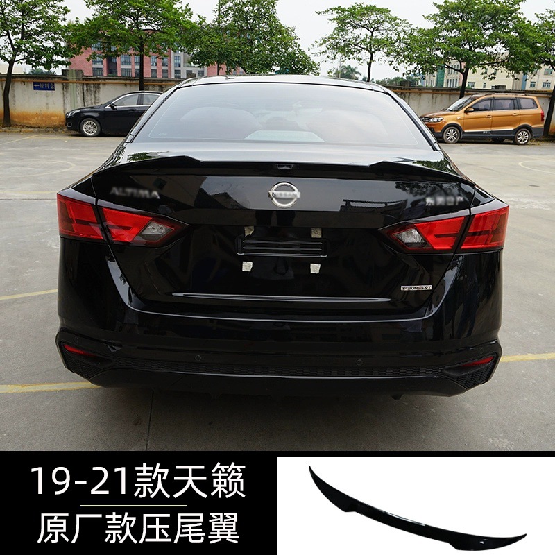 Suitable for 2019-2021 Nissan 7th generation new Teana rear spoiler, modified sporty style, no-drill decorative spoiler