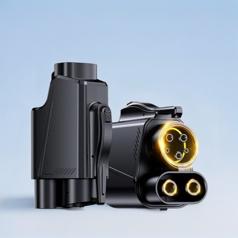 特斯拉新能源汽车充电枪转接头充电转换器 TESLA TO CCS1转换仪