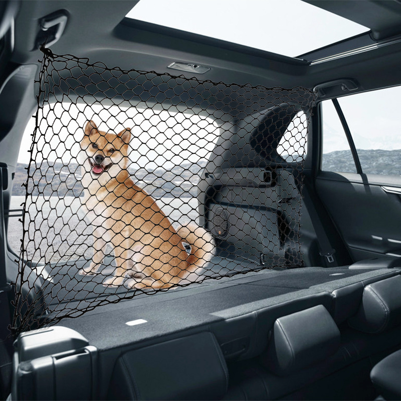 Amazon EE. UU. Estación Venta caliente coche mascota aislamiento red coche mascota bloqueo neto asiento trasero perro barrera Red de Seguridad