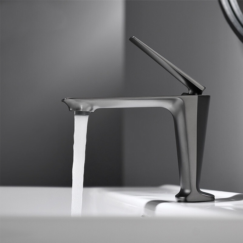 All-Copper Faucet Bathroom Hot and Cold Single-Hole Absorption Washbasin Sink Bathroom Sink Countertop Basin Faucet