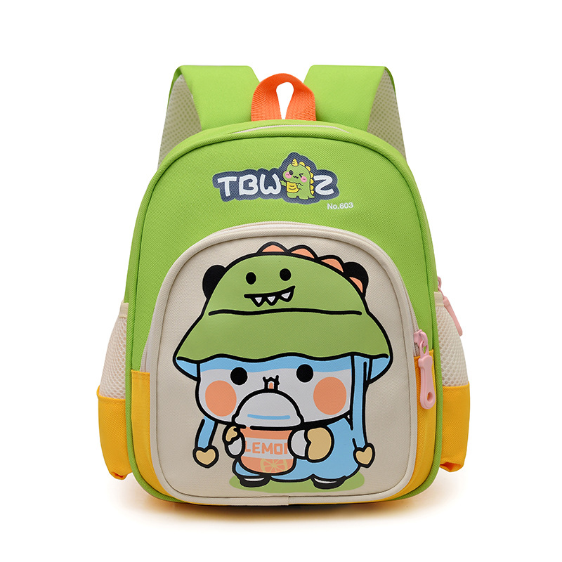 Mochila infantil transfronteriza de dibujos animados pequeños dinosaurios bolsas escolares para niños de jardín de infantes de 3 años de edad, 5 años de edad, mochila para niñas lindas