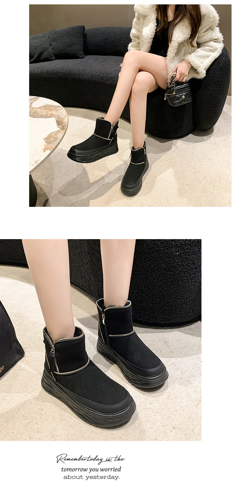 2023 Winter New Thick Bottom Plush and Thick Warmth Northeast Cotton Boots_voghion.com