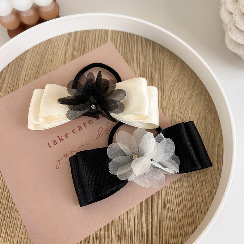 Fashion Bow Knot Cloth Hair Tie display picture 2