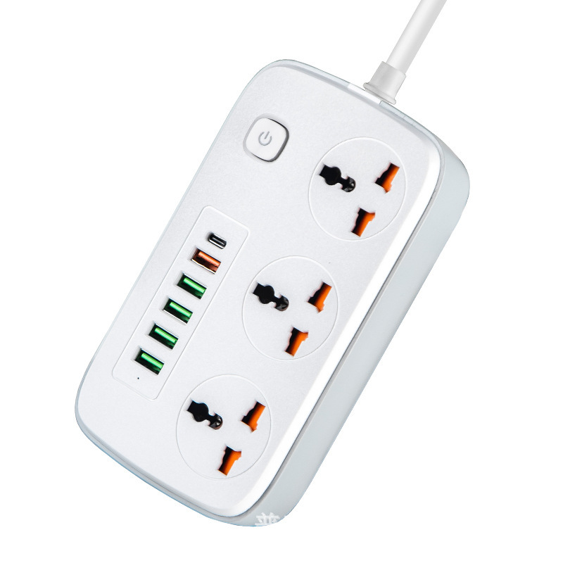 6USB 5USB + 1PD TYPE-C Carga estándar europeo regulación europea Amazon enchufe aprobado