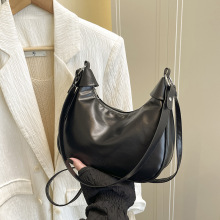 外贸简约复古单肩包时尚质感简约百搭腋下包大容量通勤斜跨包包女